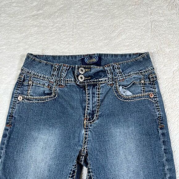 Vintage Y2K Angels Cropped Capri Denim Jeans - Picture 3 of 9